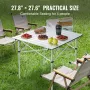 Folding Camping Table, Outdoor Portable Side Tables, Lightweight Fold Up Table, Aluminum Ultra Compact Work Table with Carry Bag