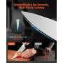 Kitchen Knife Set with Block and Sharpener, 15 Piece German High Carbon Stainless Steel Sharp Knife Set, Kitchen Cutlery with Er