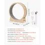 VEVOR Cat Exercise Wheel, 120cm Wooden Cat Running Wheel for Indoor Cats up to 12.7kg Cats Treadmill with Carpeted Runway & Lock