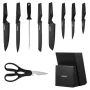 VEVOR Kitchen Knife Set with Block and Sharpener, 15 Piece German High Carbon Stainless Steel Knife Set, Kitchen Cutlery with PP