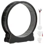Cat Exercise Wheel, 132cm Wooden Cat Running Wheel for Indoor Kitten up to 12.7kg, Cats Treadmill with Carpeted Runway & Locking