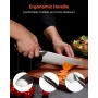 Kitchen Knife Set, 6 Piece High Carbon Stainless Steel Sharp Knife Set, Professional Kitchen Cutlery with Ergonomic Crack-Resist