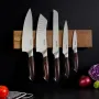 Kitchen Knife Set, 6 Piece High Carbon Stainless Steel Sharp Knife Set, Professional Kitchen Cutlery with Ergonomic Crack-Resist