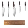 Kitchen Knife Set, 6 Piece High Carbon Stainless Steel Sharp Knife Set, Professional Kitchen Cutlery with Ergonomic Crack-Resist