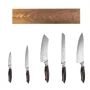køkkenknivsæt, 6 stykkers højkulstof rustfrit stål skarpe