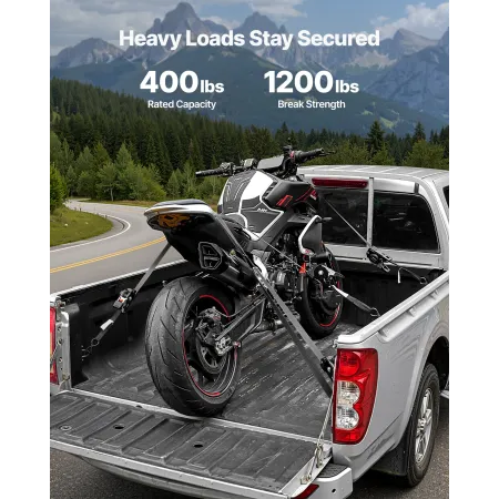 VEVOR Retractable Ratchet Straps, 25.4 mm x 3 m, Tie Down Straps with S Hooks, 544 kg Break Strength, 4 Soft Loops, Tie Down Rat