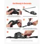 Retractable Ratchet Straps, 25.4 mm x 3 m, Tie Down Straps with S Hooks, 544 kg Break Strength, 4 Soft Loops, Tie Down Ratchetin