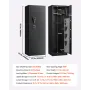 VEVOR 8-10 Gun Safe, Long Gun Cabinet for Rifles and Pistols, Quick Access Rifle Safe with 3 Pistol Pockets and Adjustable Racks