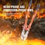 Bolt Cutter, 61 cm Lock Cutter, Bi-Material Handle with Soft Rubber Grip, Chrome Molybdenum Alloy Steel Blade, Heavy Duty Bolt C