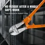 Bolt Cutter, 61 cm Lock Cutter, Bi-Material Handle with Soft Rubber Grip, Chrome Molybdenum Alloy Steel Blade, Heavy Duty Bolt C