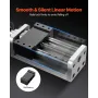 Linear Stage Actuator, 100 mm Effective Stroke, Ball Screw CNC Linear Motion Guide Rail, Double Optical Axis, C7 High-Precision,