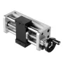 Linear Stage Actuator, 100 mm Effective Stroke, Ball Screw CNC Linear Motion Guide Rail, Double Optical Axis, C7 High-Precision,