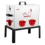 automatisk kyllingefoder, 18,14 kg kapacitet, 6 foderporte