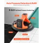 Electric Suction Cup, 203 mm Vacuum Glass Lifter with Digital Display for Suction Power & Battery Level, 200 kg Max Lifting Capa