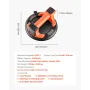 VEVOR Electric Suction Cup, 203 mm Vacuum Glass Lifter with Digital Display for Suction Power & Battery Level, 200 kg Max Liftin