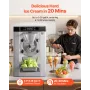 Commercial Hard Ice Cream Machine, 2000W 12-20L per Hour, Countertop Gelato Hard Serve Ice Cream Maker with 6L 304 Stainless Ste