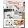 VEVOR Commercial Hard Ice Cream Machine, 2000W 12-20L per Hour, Countertop Gelato Hard Serve Ice Cream Maker with 6L 304 Stainle
