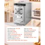 VEVOR Commercial Hard Ice Cream Machine, 2000W 12-20L per Hour, Countertop Gelato Hard Serve Ice Cream Maker with 6L 304 Stainle