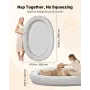 Human Dog Bed, 70.08 x 47.24 x 9.45 inch Orthopedic Memory Foam Human Sized Dog Bed, Humans Pet Beds with Side Pocket, Handle & 