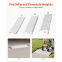 Door Threshold Ramp, 87 mm Rise, Aluminum Alloy Threshold Ramp Rated 363 kg Load Capacity, Handicap Ramps for Home Steps for Whe