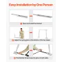 Universal RV Stabilizer, RV Bumper Stabilizer for Trailers, Campers, Fifth Wheel, Compact Foldable Design for Easy Storage, Adju