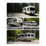 Universal RV Stabilizer, RV Bumper Stabilizer for Trailers, Campers, Fifth Wheel, Compact Foldable Design for Easy Storage, Adju
