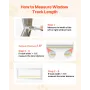 Cat Door for Window, Adjustable to Fit Window Width 889-1016 mm, 4 Secure Lock Modes, Aluminum Frame, High-Transparency Glass, M