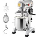 Kommerciel stativ mixer, 30qt rustfrit stål skål, 1500W Heavy Duty Electric Food Mixer med 3 hastigheder justerbar 108/199/382