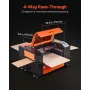 60W CO2 Laser Engraver, 600 x 400 mm, CO2 Laser Engraver Cutter Machine with 4 Way Pass Air Assist, Engraving Cutting Machine, C
