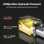 12 L Hydraulic Power Unit, Double Acting Dump Trailer Pump, 22 MPa Max Relief Pressure & 3.4 L/min Flow Rate, DC 12V Hydraulic P