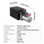 VEVOR 12 L Hydraulic Power Unit, Dobbeltvirkende Dump Trailer Pumpe, 22 MPa Max Relief Pressure & 3,4 L/min Flow Rate, DC 12V
