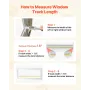 Cat Door for Window, Adjustable to Fit Window Width 787-914 mm, 4 Secure Lock Modes, Aluminum Frame and High-Transparency Glass,