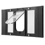 Cat Door for Window, Adjustable to Fit Window Width 686-813 mm, 4 Secure Lock Modes, Aluminum Frame and High-Transparency Glass,