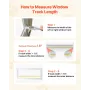 Cat Door for Window, Adjustable to Fit Window Width 584-711 mm, 4 Secure Lock Modes, Aluminum Frame and High-Transparency Glass,