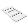 Cat Door for Window, Adjustable to Fit Window Width 584-711 mm, 4 Secure Lock Modes, Aluminum Frame and High-Transparency Glass,
