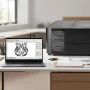55W CO2 Laser Engraver, 500 x 300 mm, Desktop CO2 Laser Engraver and Cutter Machine with 16MP Camera, Water Pump, Rotary Axis, C