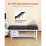 Medical Exam Table, Medical Examination Bed & Adjustable Backrest, Physical Therapy Exam Table with Drawers, Storage Shelf, Pape