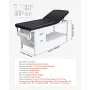 Medical Exam Table, Medical Examination Bed & Adjustable Backrest, Physical Therapy Exam Table with Drawers, Storage Shelf, Pape