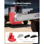 Trailer Hitch Lock, Fits for 46 mm, 50.8 mm, 58.7 mm Couplers, Heavy-Duty Anti-Theft Trailer Ball Lock with 3 Keys, Prying-Resis