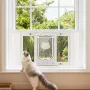 Cat-dør til vindue, justerbar, så den passer til vinduesbredde
