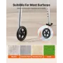 Folding Walker, 2-knaps Foldbar Walker med solide hjul og