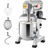 Kommerciel standblander, 10qt rustfrit stålskål, 850W Heavy Duty Electric Food Mixer med 3 hastigheder justerbar 113/184/341