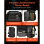 Miniature Storage Carrying Figure Bag, Fits 58 Infantry Minis, Miniature Transport Bag with Handle & Adjustable Shoulder Strap, 