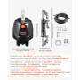 Hydraulic Steering Kit, 220kW (300 HP), Marine Boat Hydraulic Steering System, with 6.9 MPa/1000 psi Helm Pump, Two-Way Lock Cyl