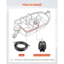 Hydraulisk styrehjulspumpe, 110kW (150 HK), styrepumpe til båd