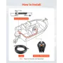 hydraulisk styresæt, 70kW (90 HK), hydraulisk styrerørspumpe og