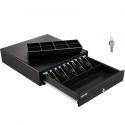 Cash Register Drawer, 16" 2 Unlocking Ways, Fully Removable Design with 5 Bill 8 Coin Cash Tray, 2 Keys Included, Compact Size
