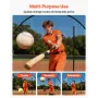 VEVOR Baseball Batting Cage, 12200 x 3700 x 3050mm Freestanding Portable Batting Cage, Hitting Cages with 4-Ply Knotless Polyest