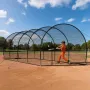 VEVOR Baseball Batting Cage, 12200 x 3700 x 3050mm Freestanding Portable Batting Cage, Hitting Cages with 4-Ply Knotless Polyest