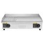 VEVOR Commercial Electric Griddle, 28.54 x 15.75 in, 4400W, 122-570°F Adjustable Temp Control, Stainless Steel Countertop, Half 